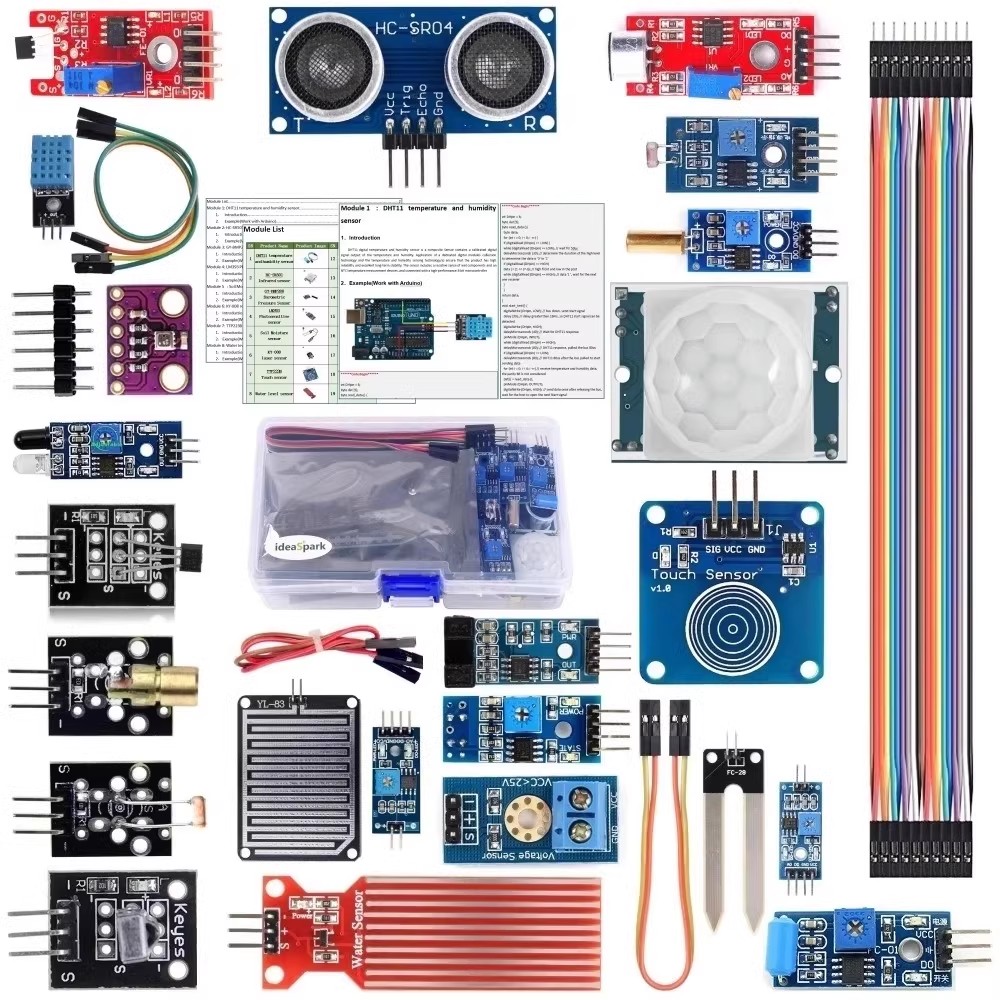 Esp32 Smart Home Kit - مجموعة وحدة تعليمية للمبتدئين ، رطوبة