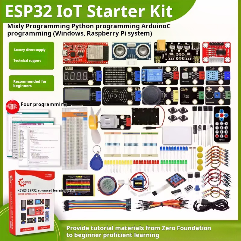 Iot Kit Beginner - لوحة تطوير ESP-32، مجموعة تعليمية للمبتدئين