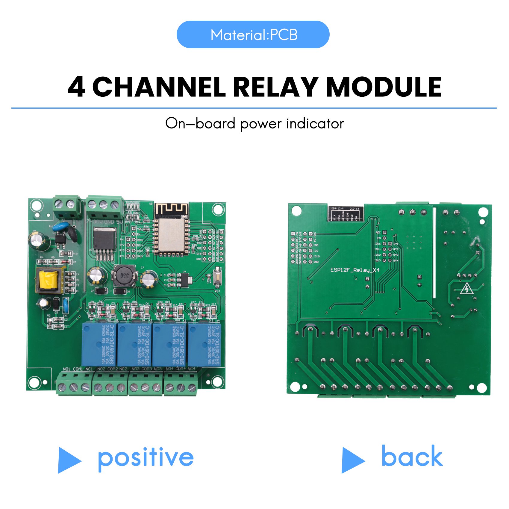 Esp8266 Relay Module - SCLS ESP8266 اللاسلكية واي فاي 4