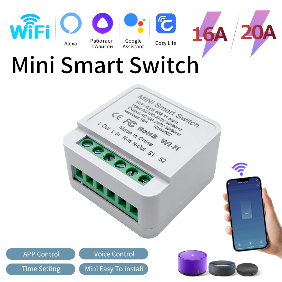 Smart Light Switch Wifi - مفتاح إضاءة ذكي لاسلكي يعمل بتقنية