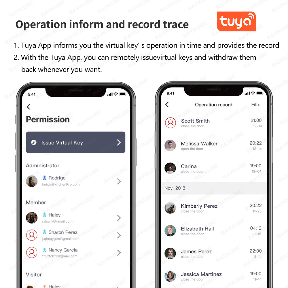 RAYKUBE A1 Pro Tuya BEL مجموعة - مراجعة Smart Door Lock Wifi وسعره