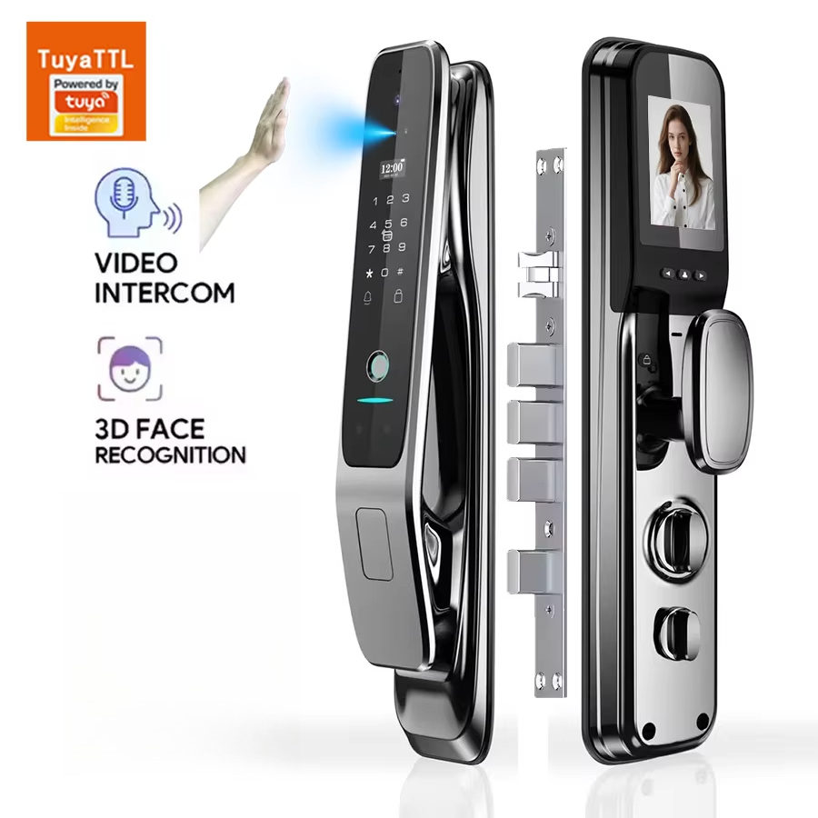 قفل باب ذكي أوتوماتيكي بالكامل - مراجعة Smart Door Lock Wifi وسعره