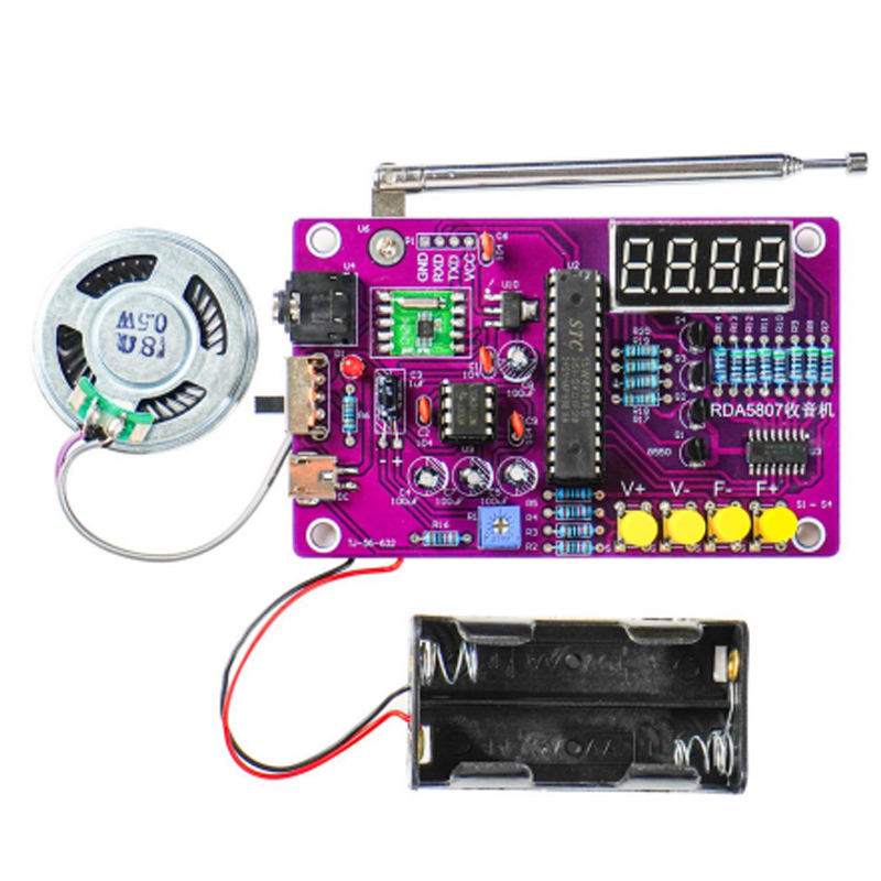 طقم راديو FM إلكتروني للتركيب  - مراجعة Electronics Project Kit وسعره
