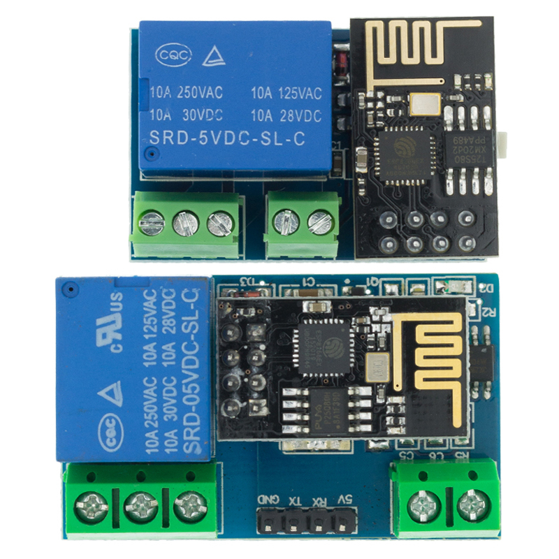 ESP8266 ESP-01 ESP-01S 5 فولت  - مراجعة Esp8266 Relay Module وسعره
