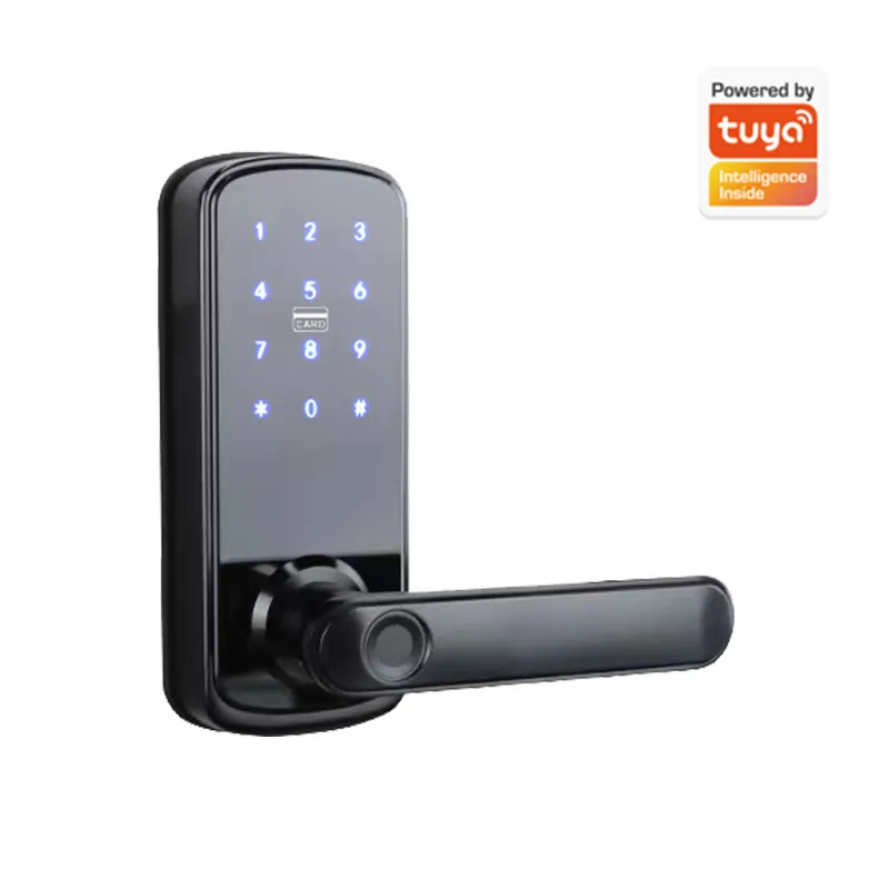 قفل باب خشبي ذكي إلكتروني ببصم - مراجعة Smart Door Lock Wifi وسعره