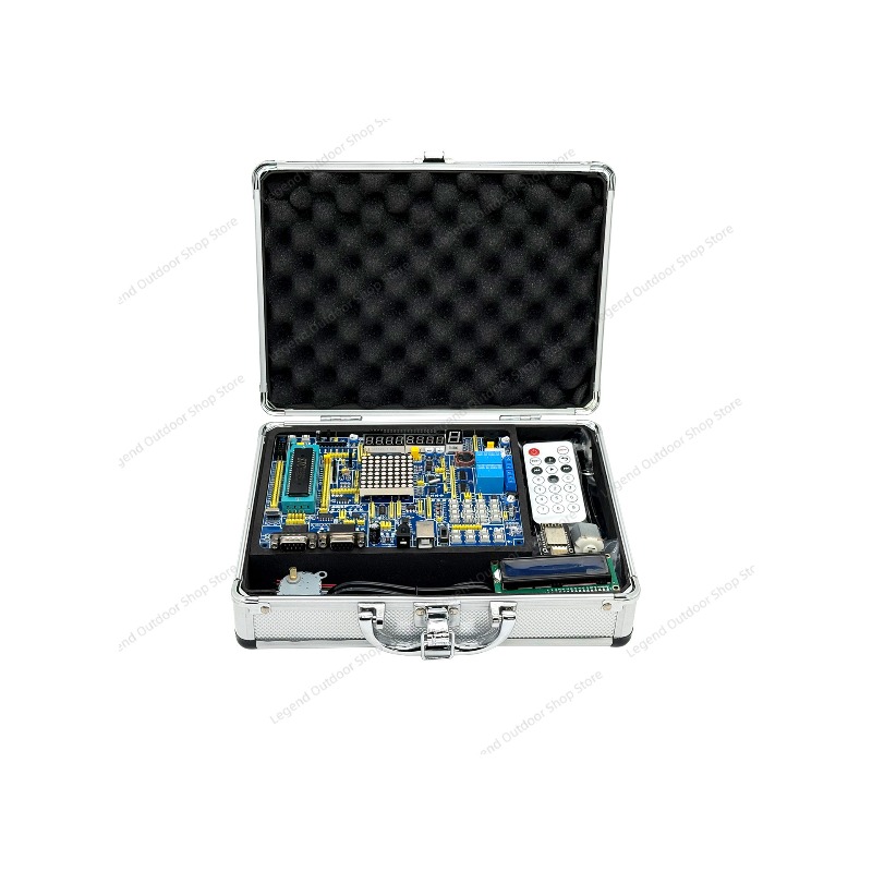 لوحة تطوير LY-51S 51MCU مع صند - مراجعة Electronics Project Kit وسعره