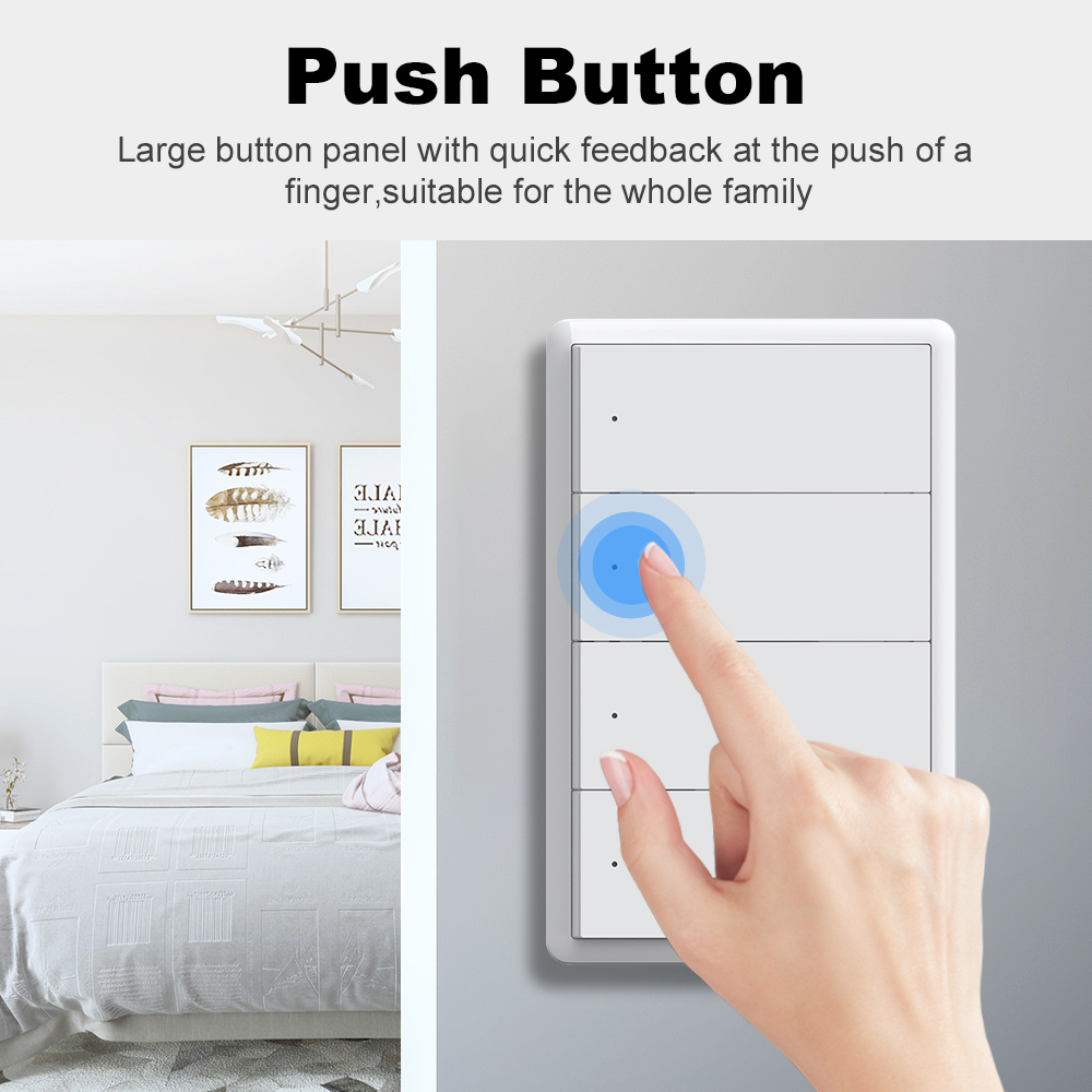 مفتاح إضاءة ذكي من MANHOT يعمل - مراجعة Smart Light Switch Wifi وسعره