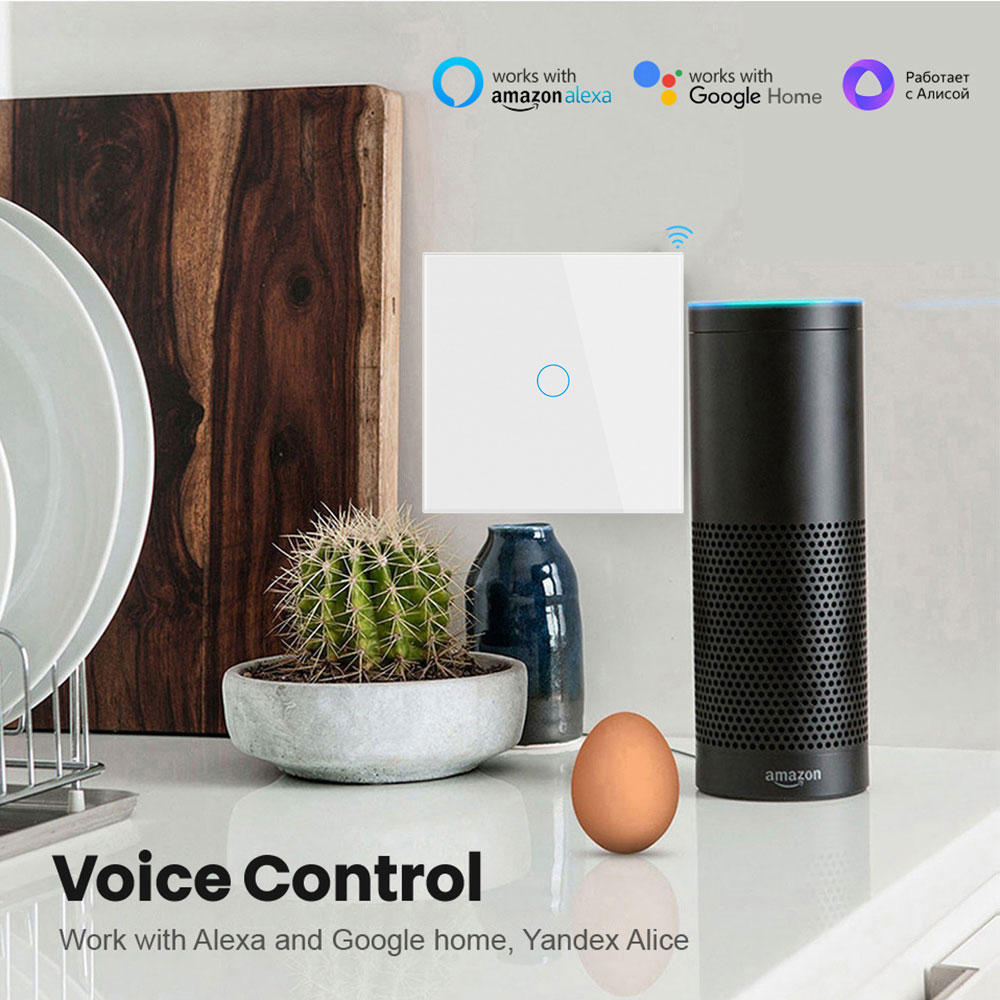 Tuya EU WiFi + RF433 مفتاح الت - مراجعة Smart Light Switch Wifi وسعره